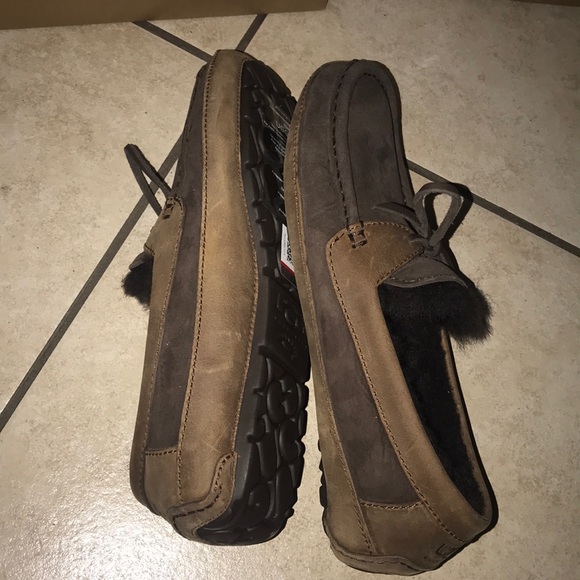 Mens UGG Chocolate Brown Slippers #7 - Picture 3 of 8